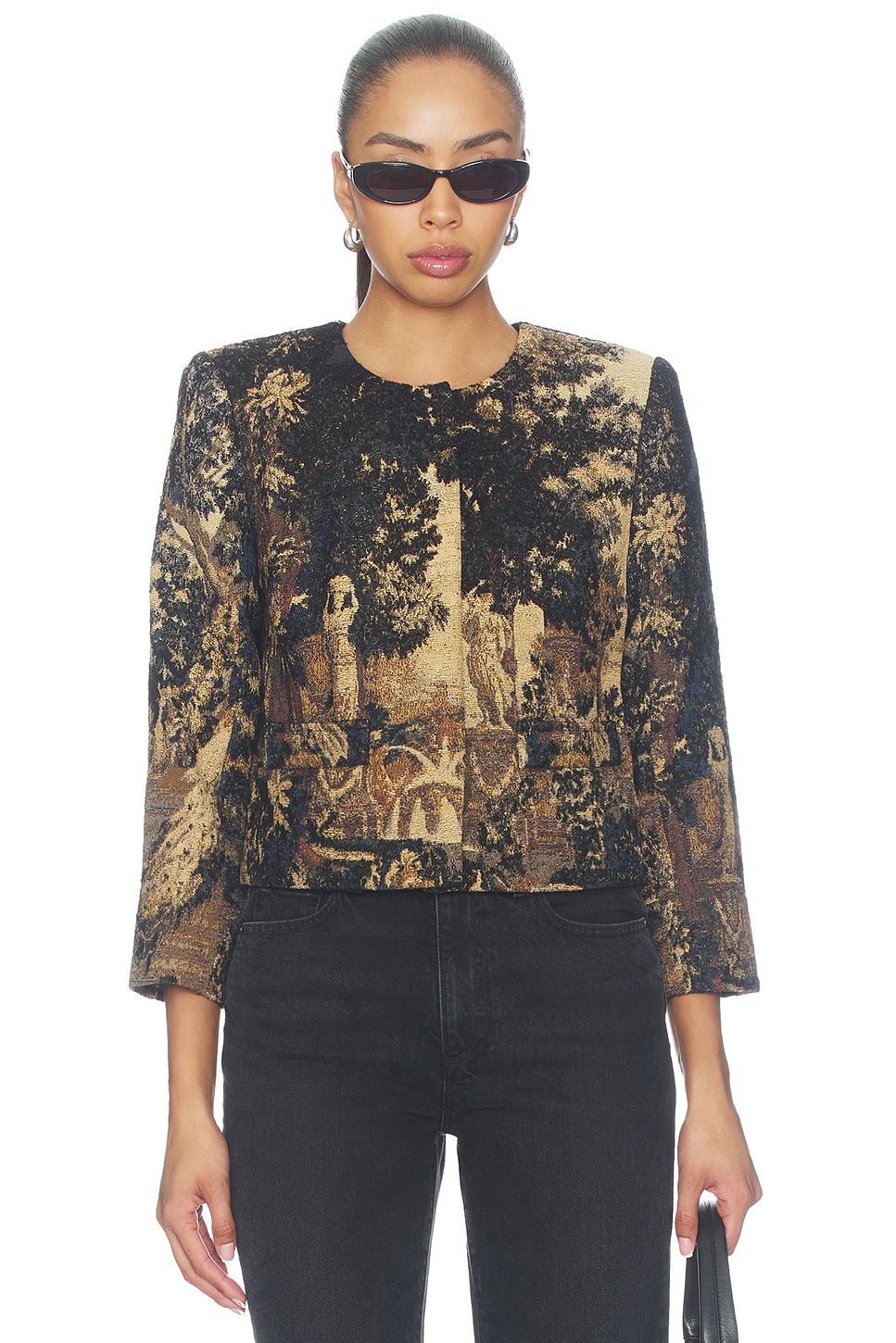 L'AGENCE Lian Collarless Jacket