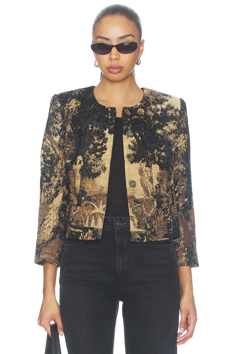L'AGENCE Lian Collarless Jacket
