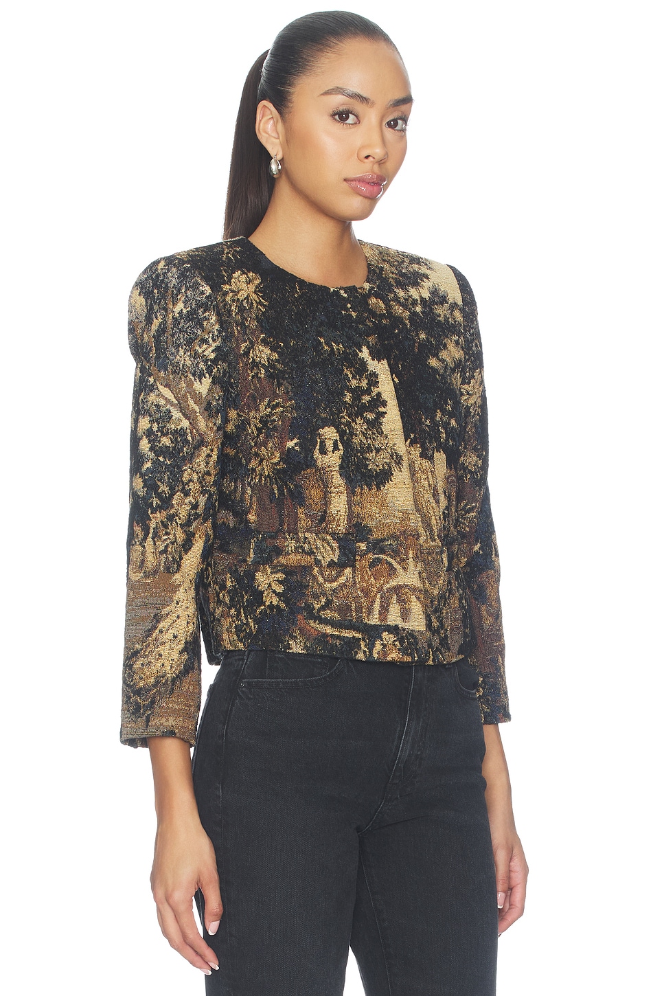 L'AGENCE Lian Collarless Jacket