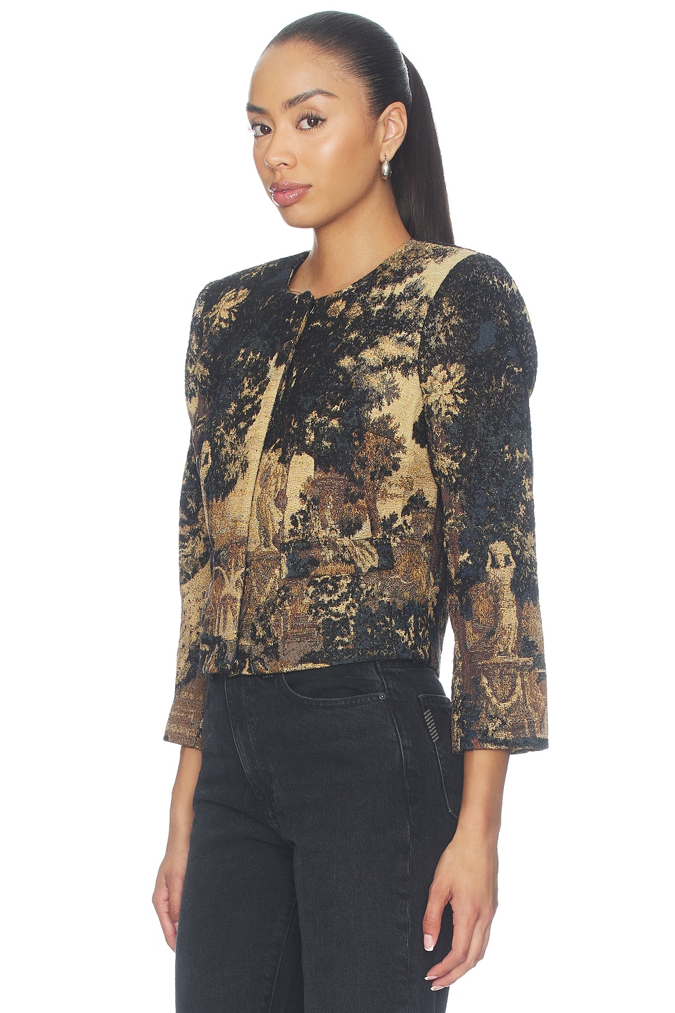 L'AGENCE Lian Collarless Jacket