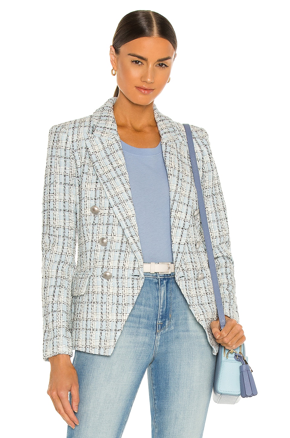 Alle Bluten drei blue tweed blazer verrückt Transparent zwei