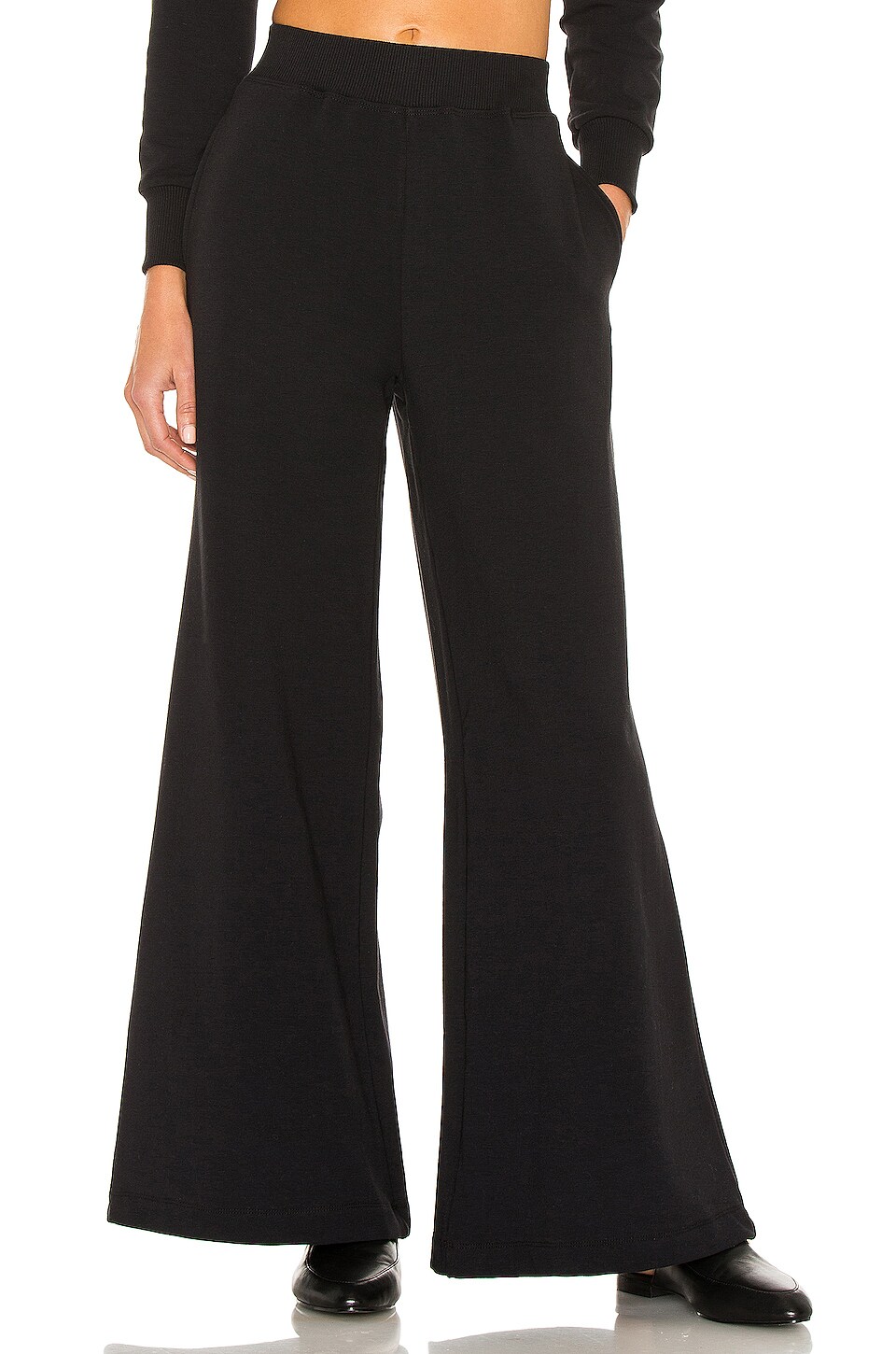 L'AGENCE Luxe Lounge The Campbell High Rise Wide Leg Pant in Black ...