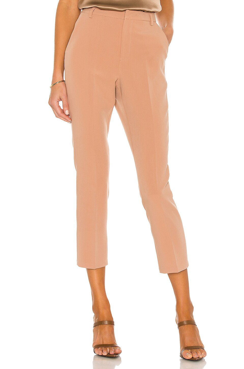 L'AGENCE Ludivine Trouser in Tawny Brown