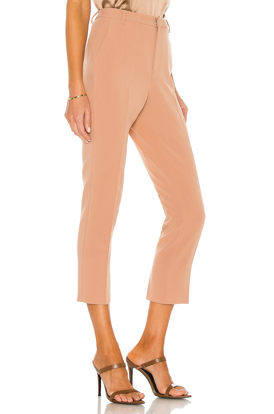 L'AGENCE Ludivine Trouser in Tawny Brown