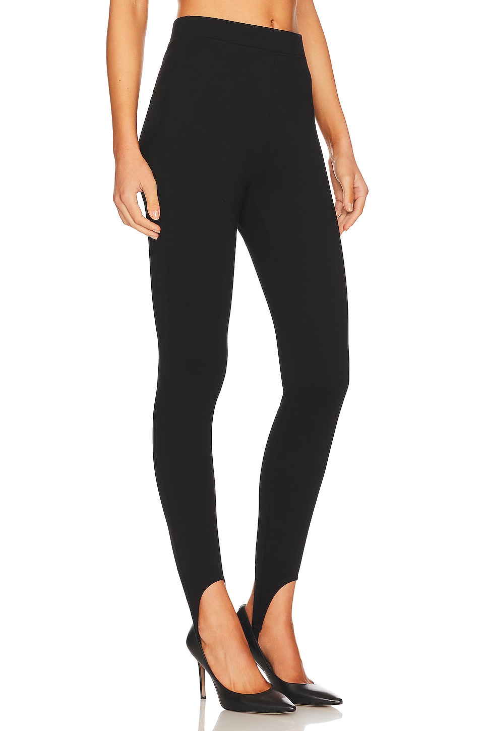 L'AGENCE Sinclair High Rise Stirrup Leg in Black