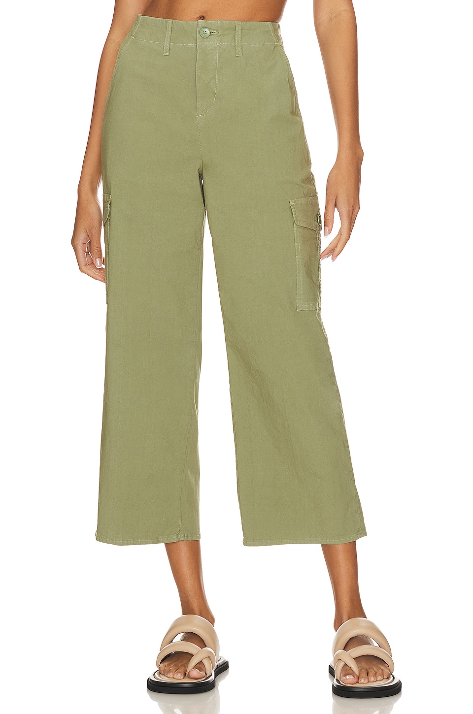 L'AGENCE Zoella Cargo Pant in Soft Army
