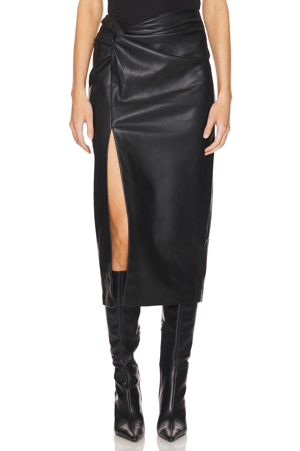 L'AGENCE Lilou Twist Front Skirt