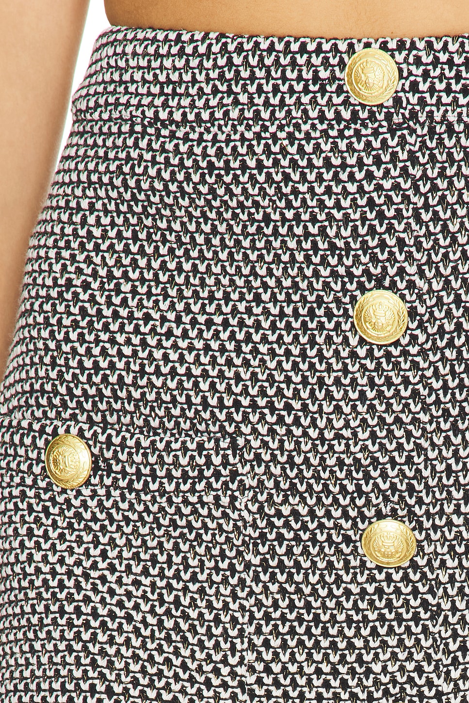 Zander Button Mini Skirt