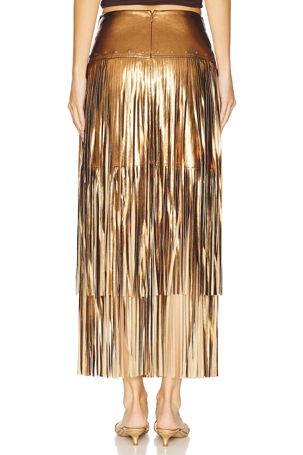 L'AGENCE Karolina Stud Skirt thumbnail