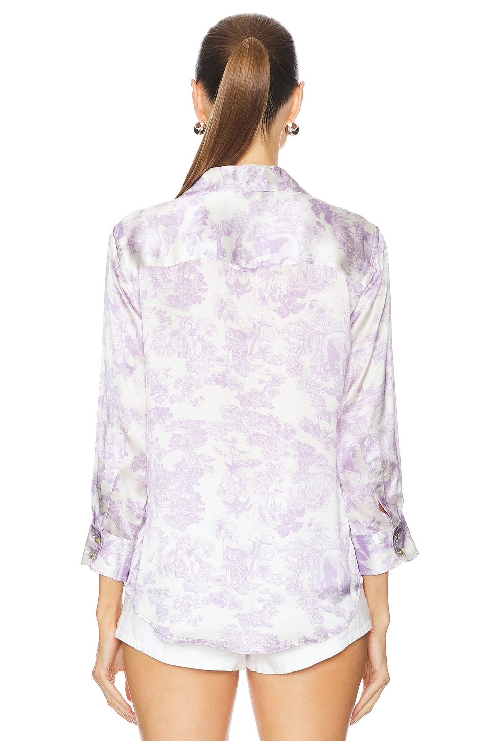 L'AGENCE Dani 3/4 Sleeve Blouse thumbnail