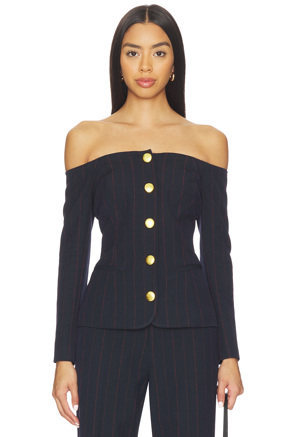 Alice Off Shoulder Blazer - thumbnail 2