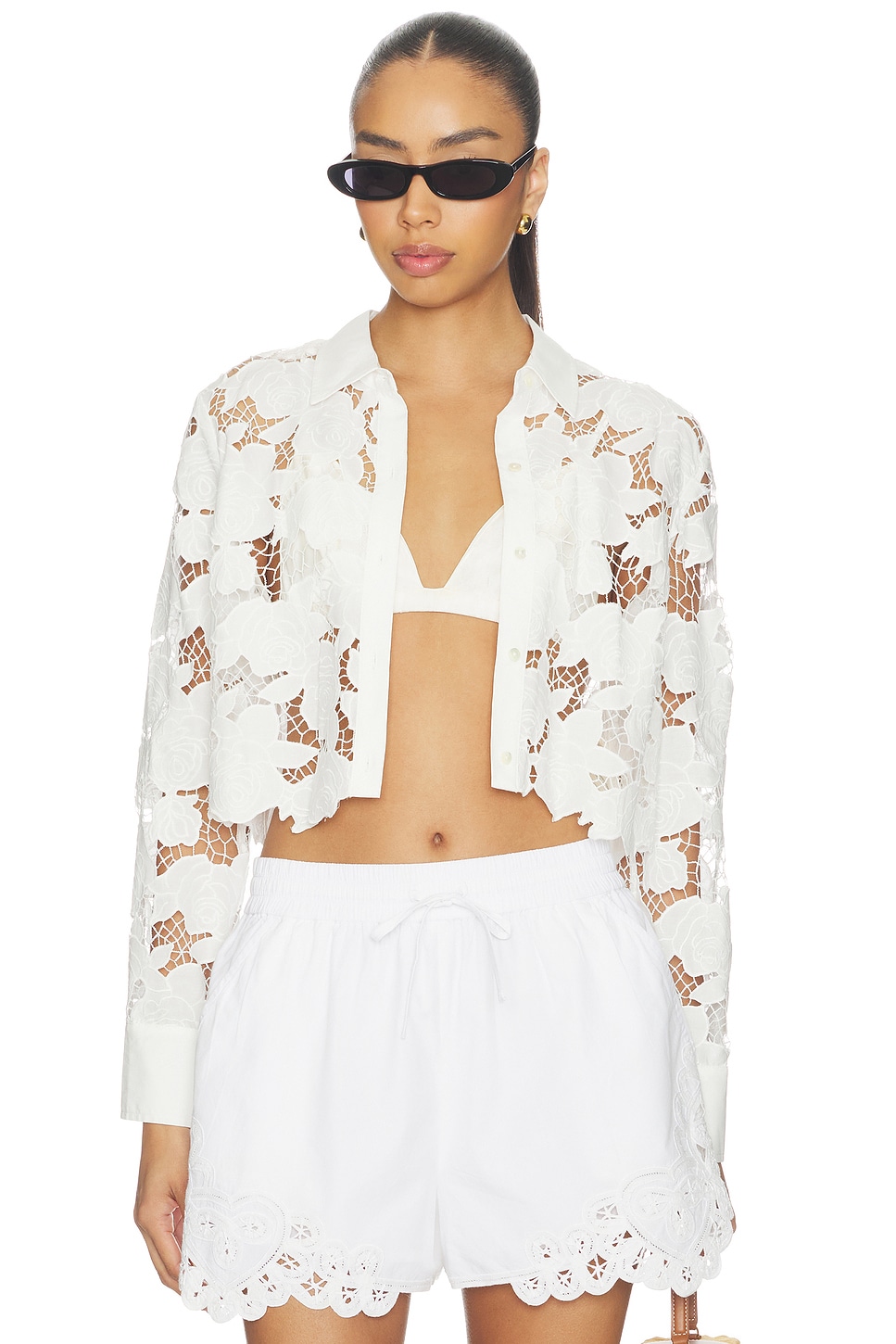 Seychelle Cropped Button Down