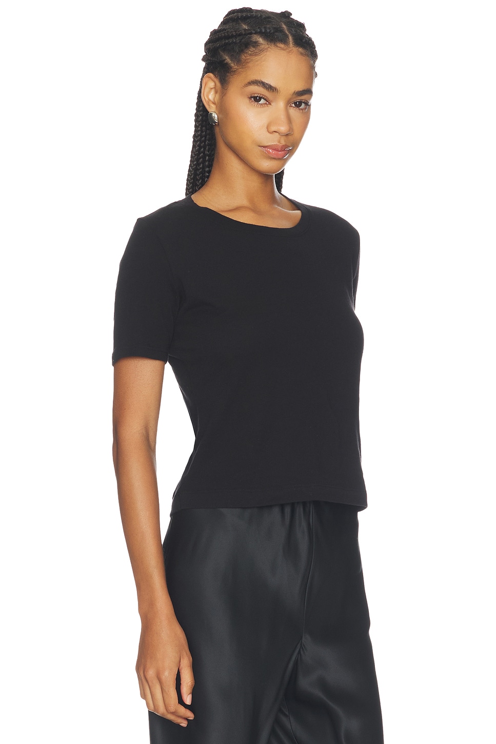 Stormy Short Sleeve Crop Crew Neck Tee - thumbnail 8