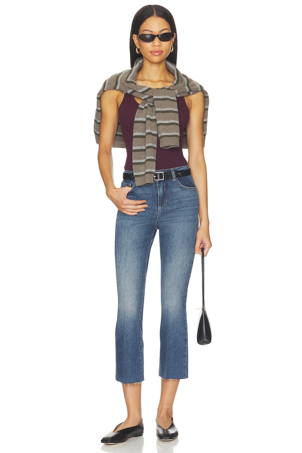 L'AGENCE Nica Scoop Neck Tank Bodysuit