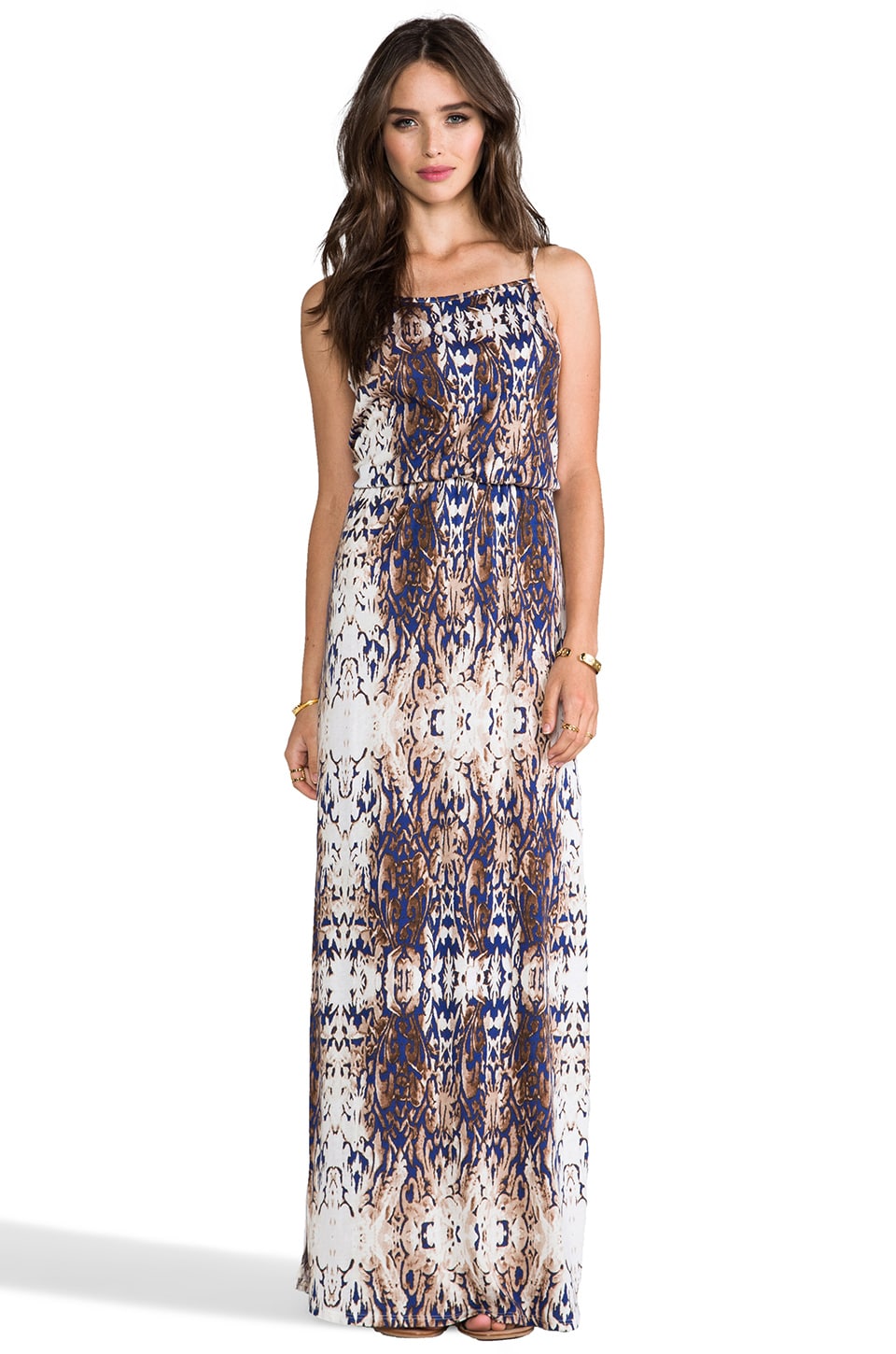 double slit maxi dress