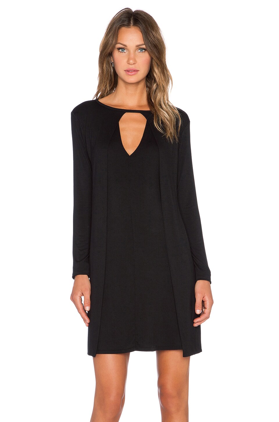 LA Made Kelsey Mini Dress in Black | REVOLVE