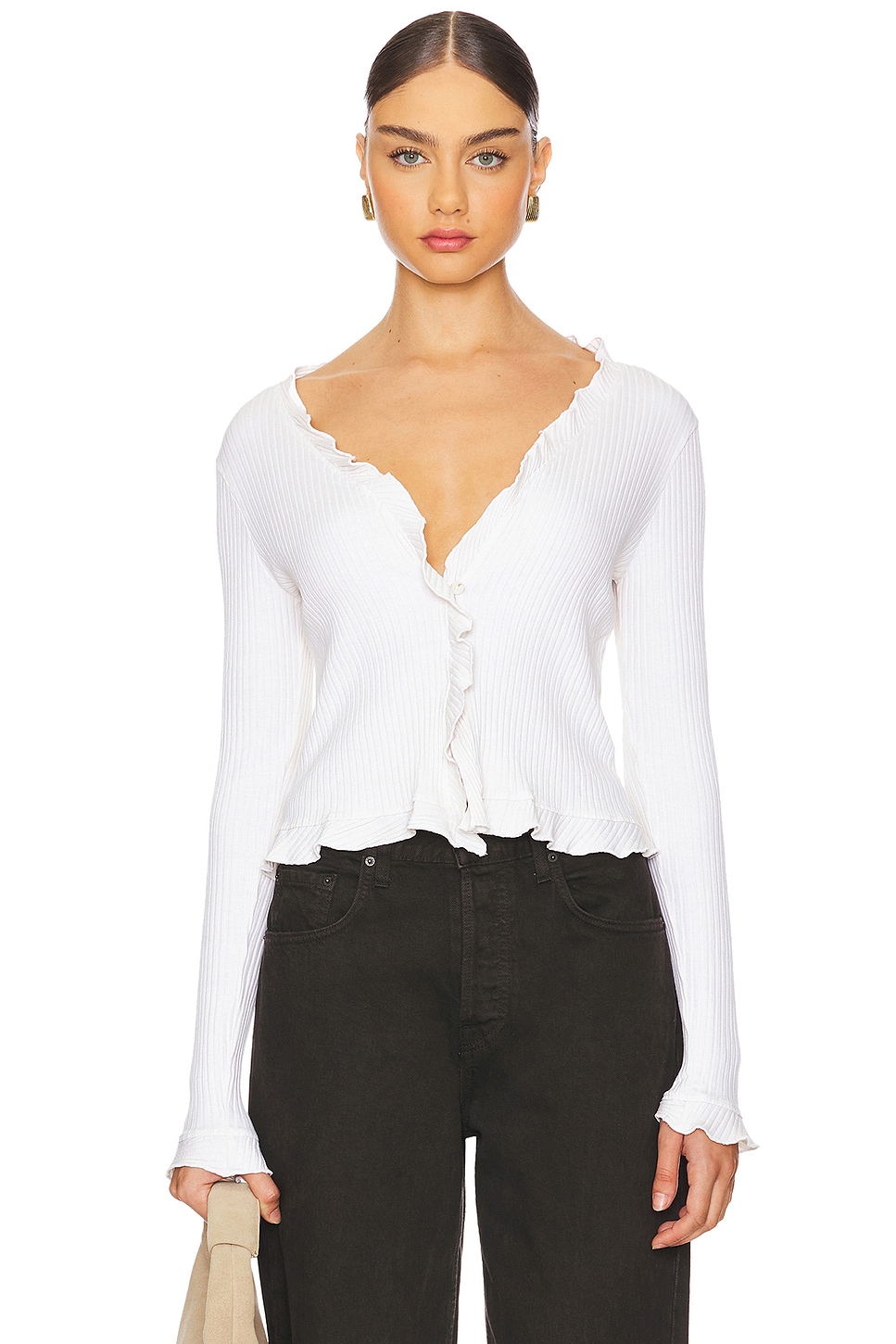 LA Made Sweet Serenade Ruffle Cardigan