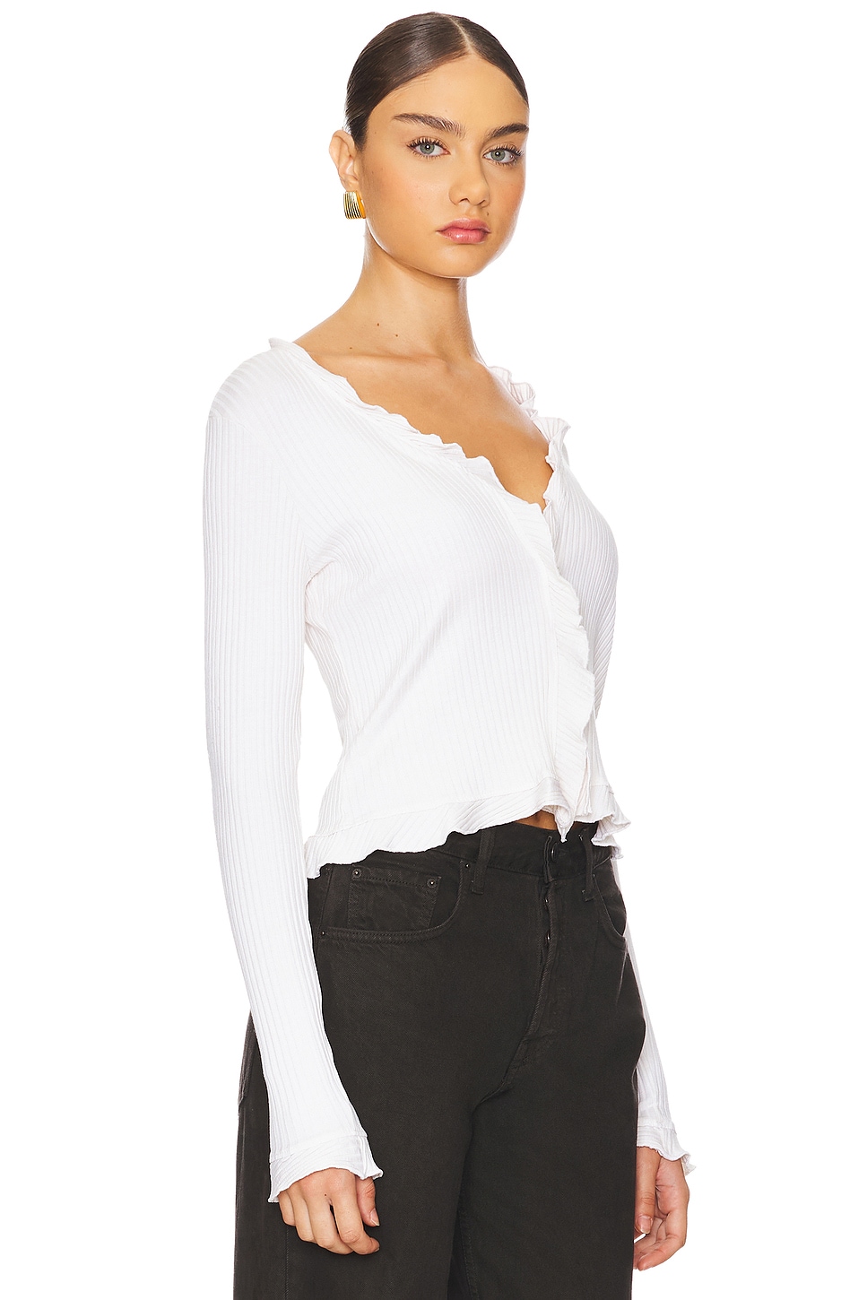 LA Made Sweet Serenade Ruffle Cardigan thumbnail