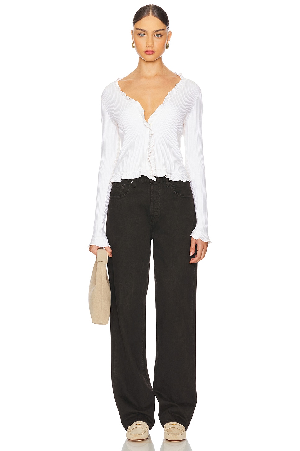 LA Made Sweet Serenade Ruffle Cardigan thumbnail