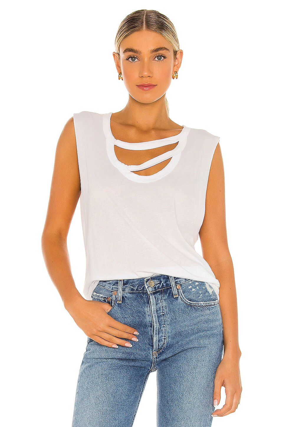LA MADE-COCO TANK IN BLACK main image 0