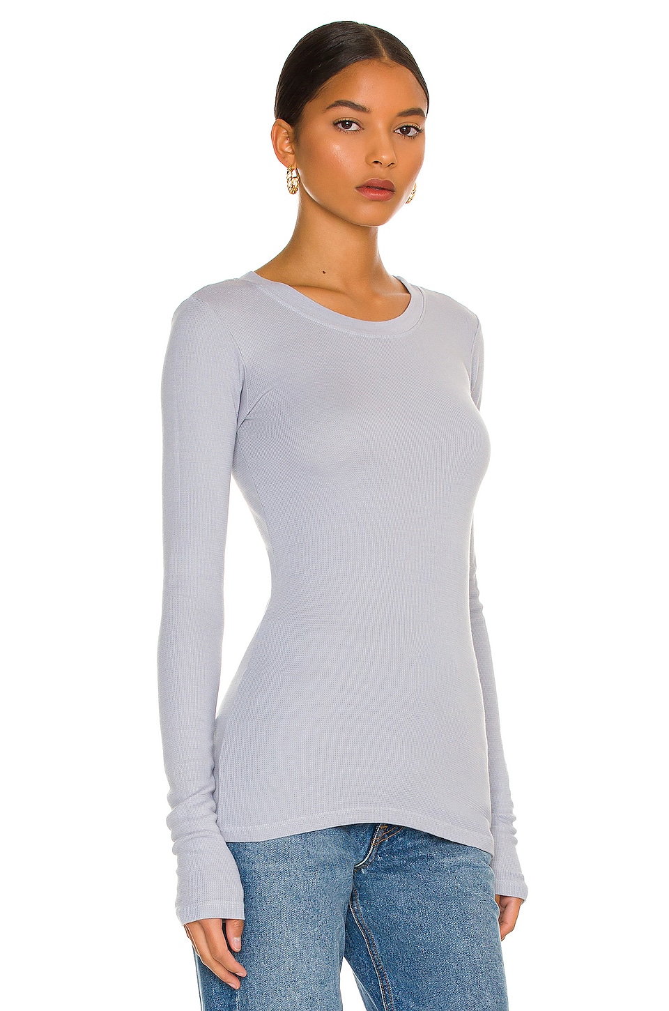Long Sleeve Crew Neck Top - Thumbnail 2