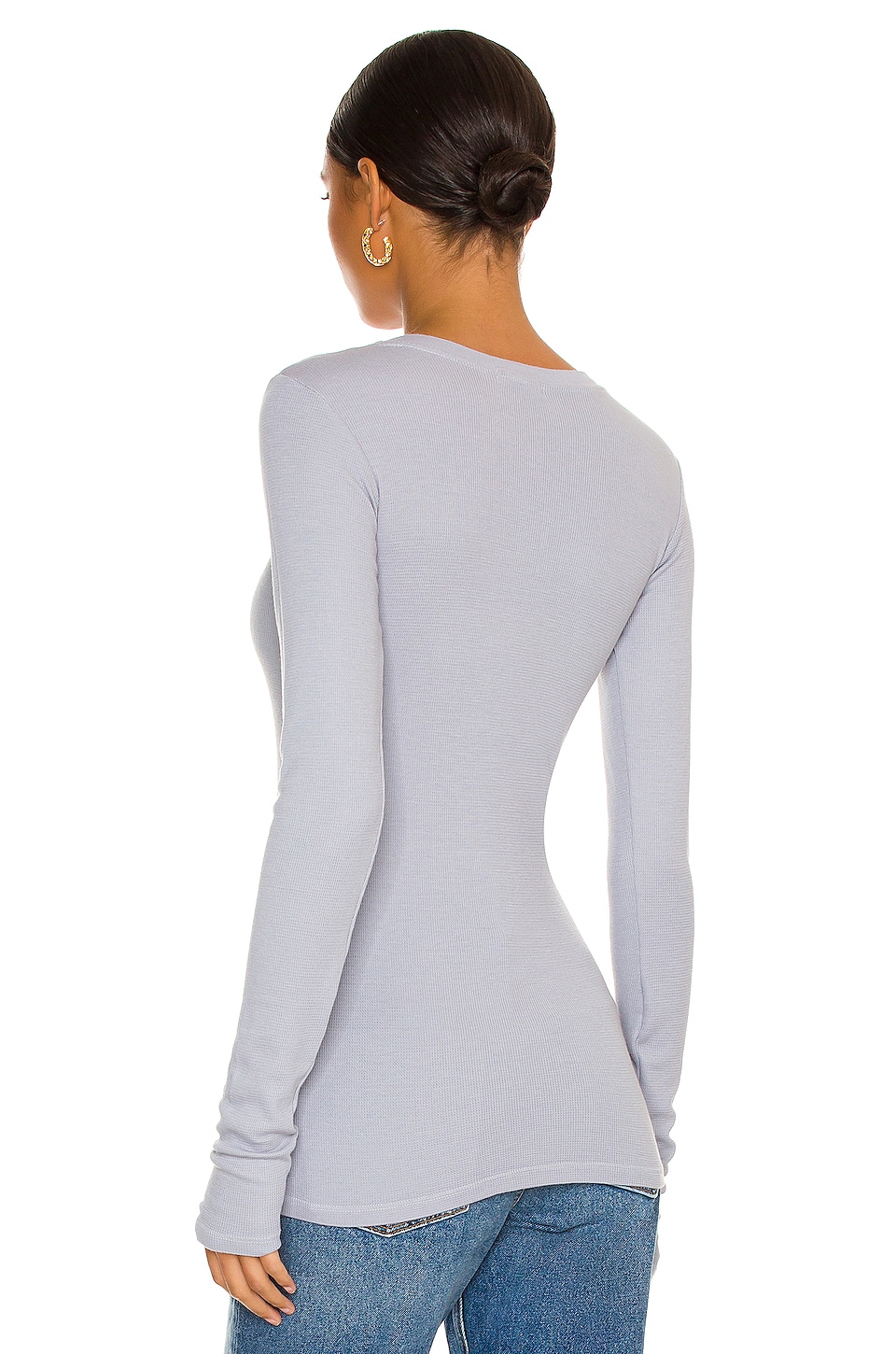 Long Sleeve Crew Neck Top - Thumbnail 3