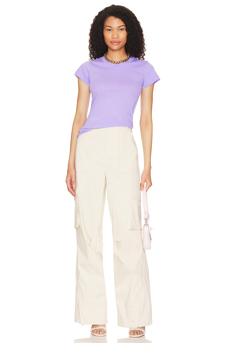LA Made Perfect Basic Tee in Bright Lilac | REVOLVE