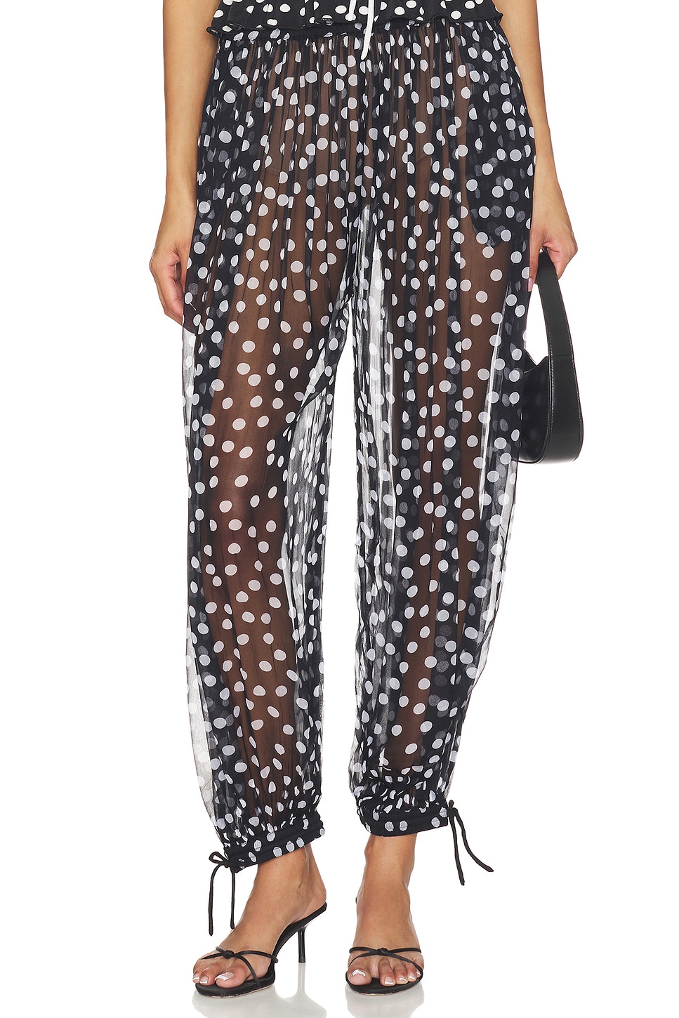 Leslie Amon Balloon Pants in Black Polka | REVOLVE