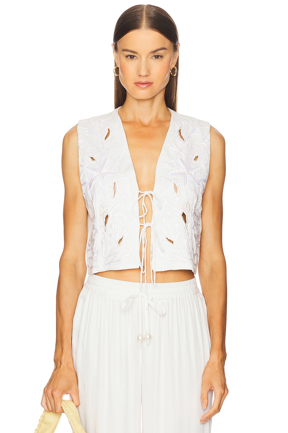 Leslie Amon CORAL REEF パンツ - Ivory | REVOLVE