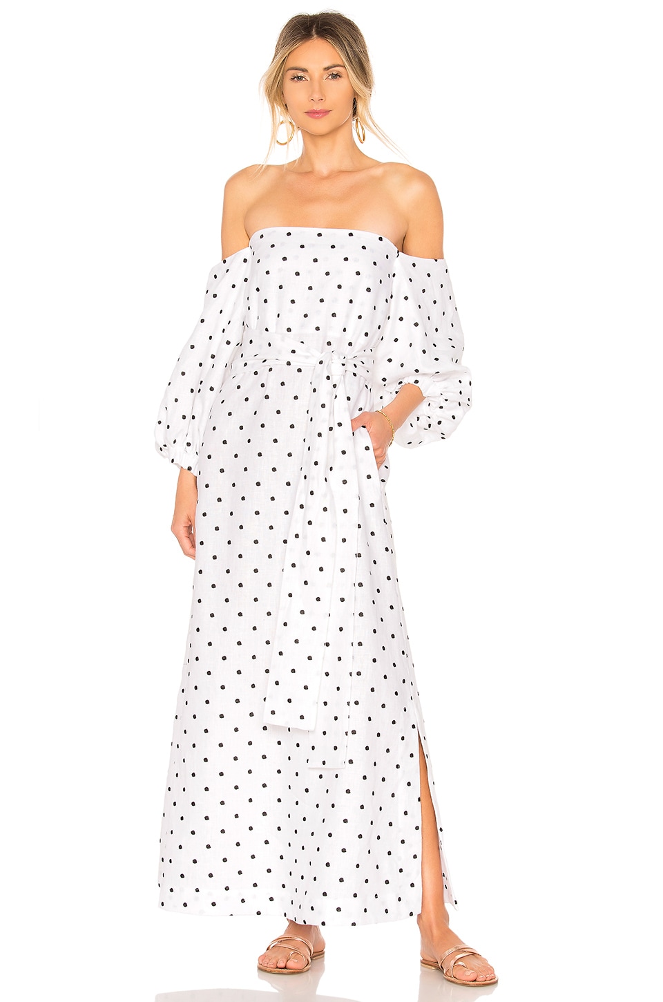 lisa marie fernandez polka dot dress