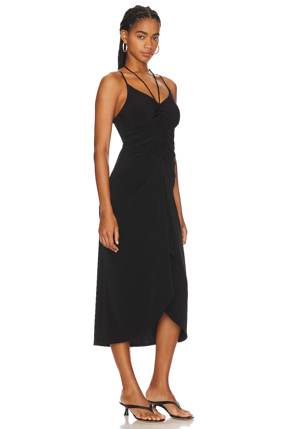Lanston Ruched High Low Tank Dress thumbnail