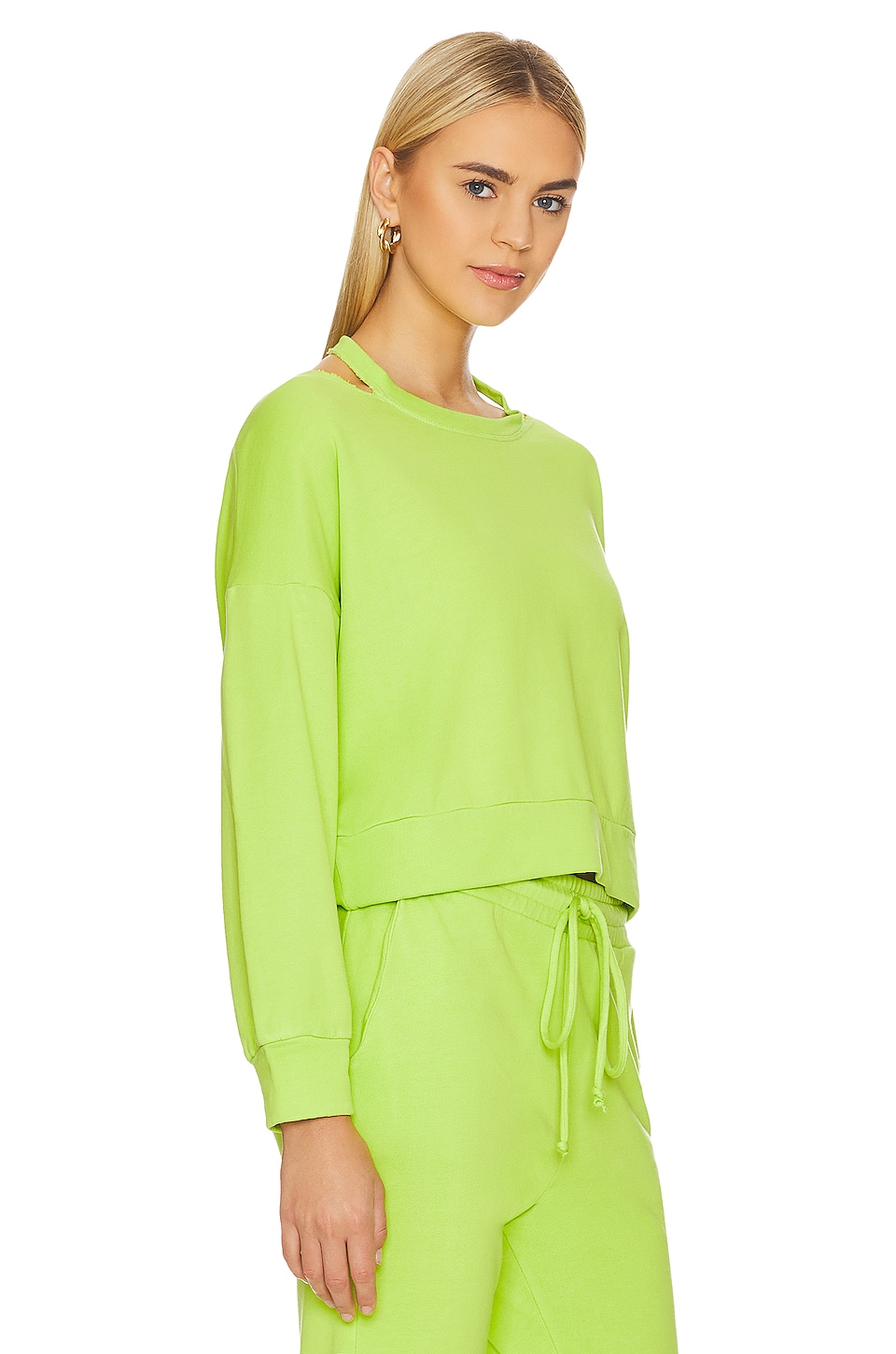 Lanston Open Neck Pullover in Cyber