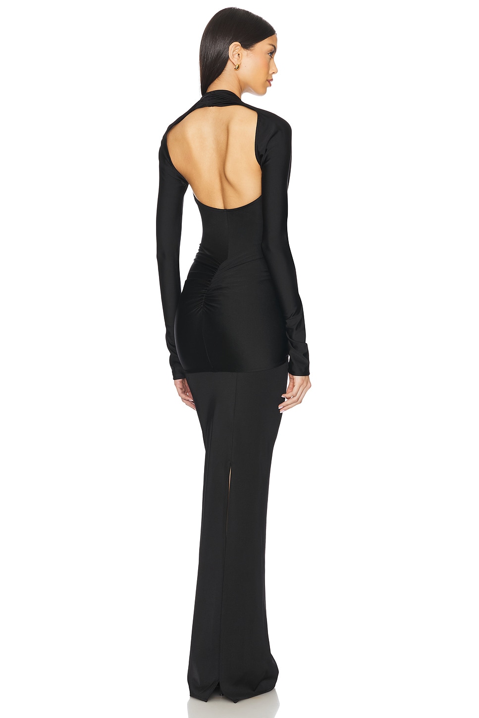 LaQuan Smith Deep Plunge Gown in Black | REVOLVE LaQuan Smith Deep Plunge Gown in Black | REVOLVE