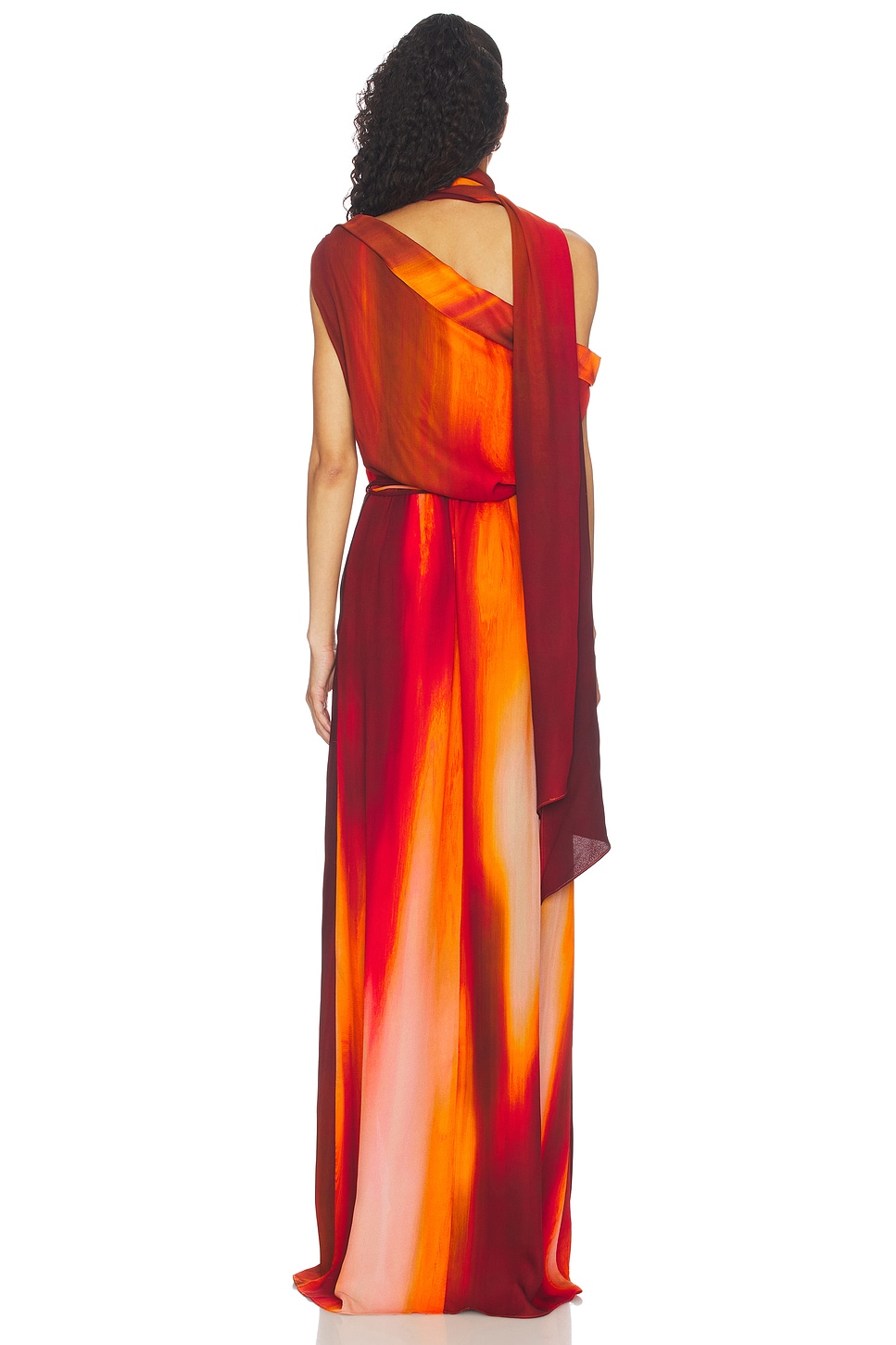 laquan smith orange dress LaQuan Smith, Sequined cutout off-shoulder gown, Women, Orange, US 12, Dresses, Materialmix