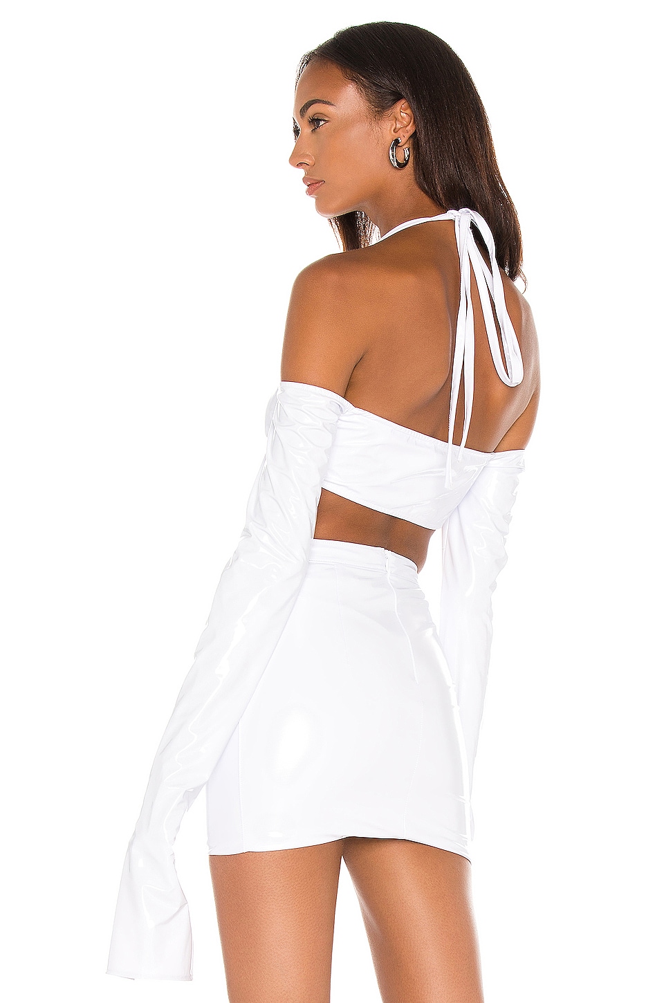 LaQuan Smith X REVOLVE Off The Shoulder Crop Top in White REVOLVE