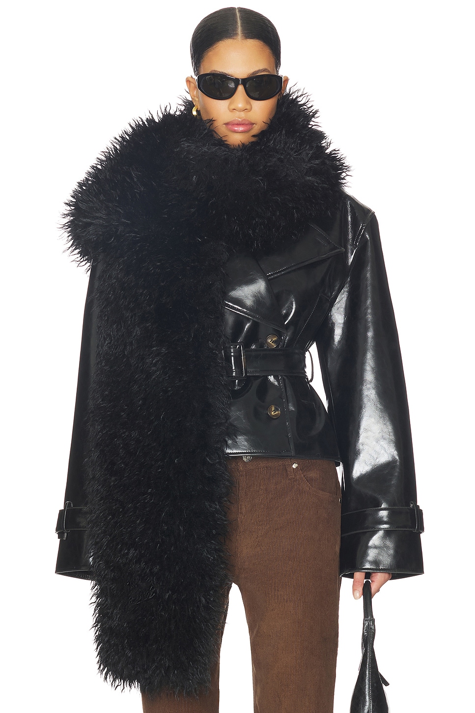 Haris Faux Fur Scarf - thumbnail 2