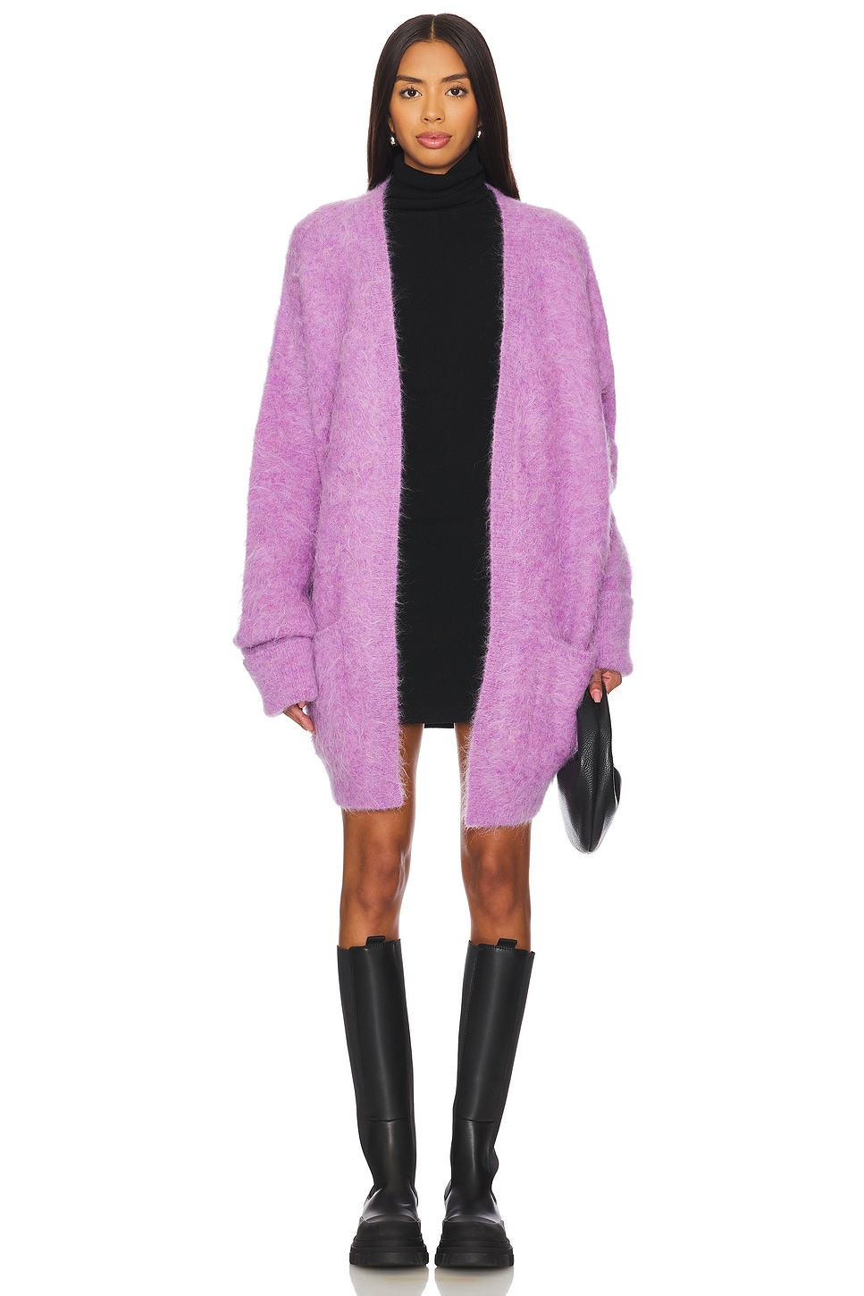 LAMARQUE Balera Cardigan in Lavender Mauve | REVOLVE