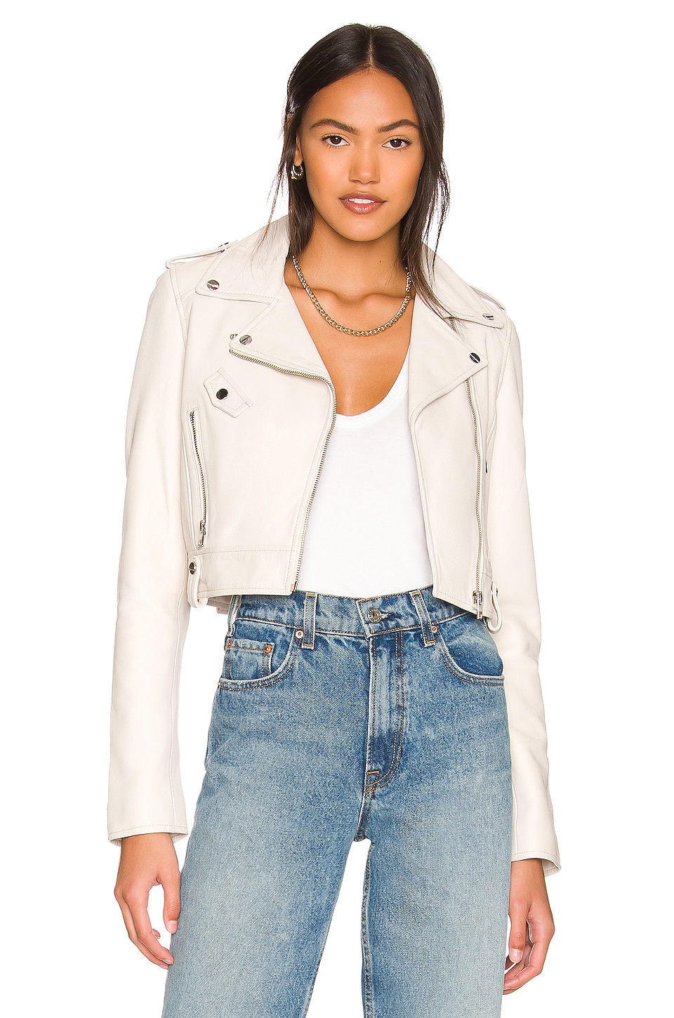 LAMARQUE Ciara Leather Jacket in Fuchsia | REVOLVE