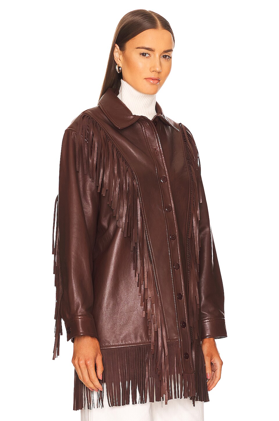 LAMARQUE x REVOLVE Ilonna Shacket in Chocolate