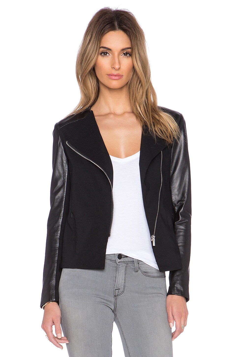 LAMARQUE Maude Leather Jacket in Black 