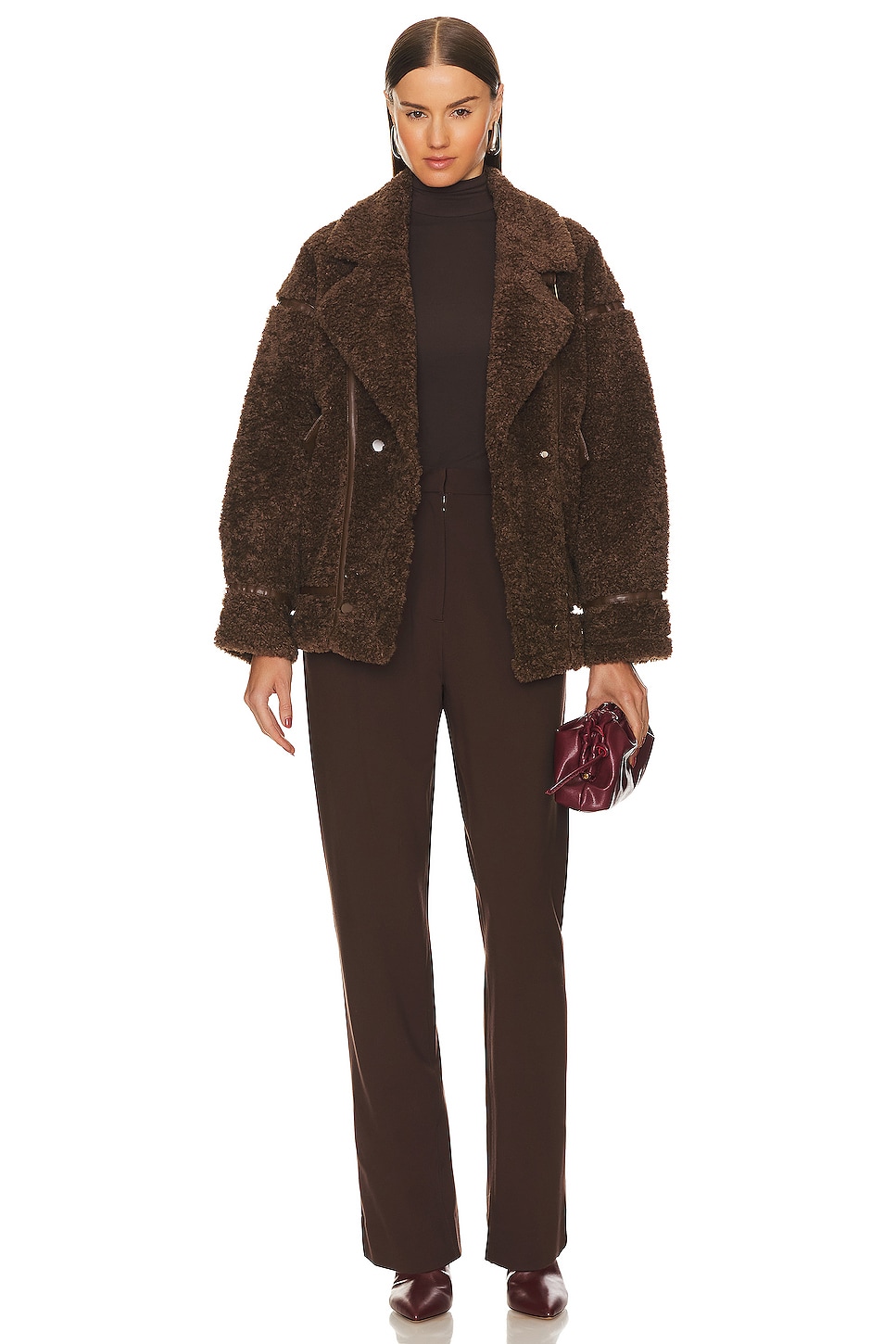 LAMARQUE Badu Jacket in Brown | REVOLVE