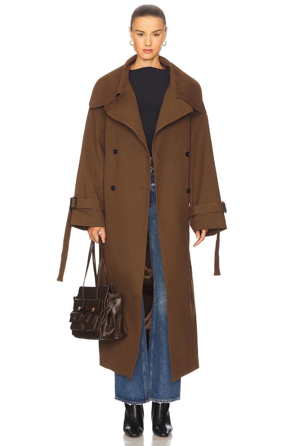 LAMARQUE x REVOLVE Josephine Coat in Brown | REVOLVE
