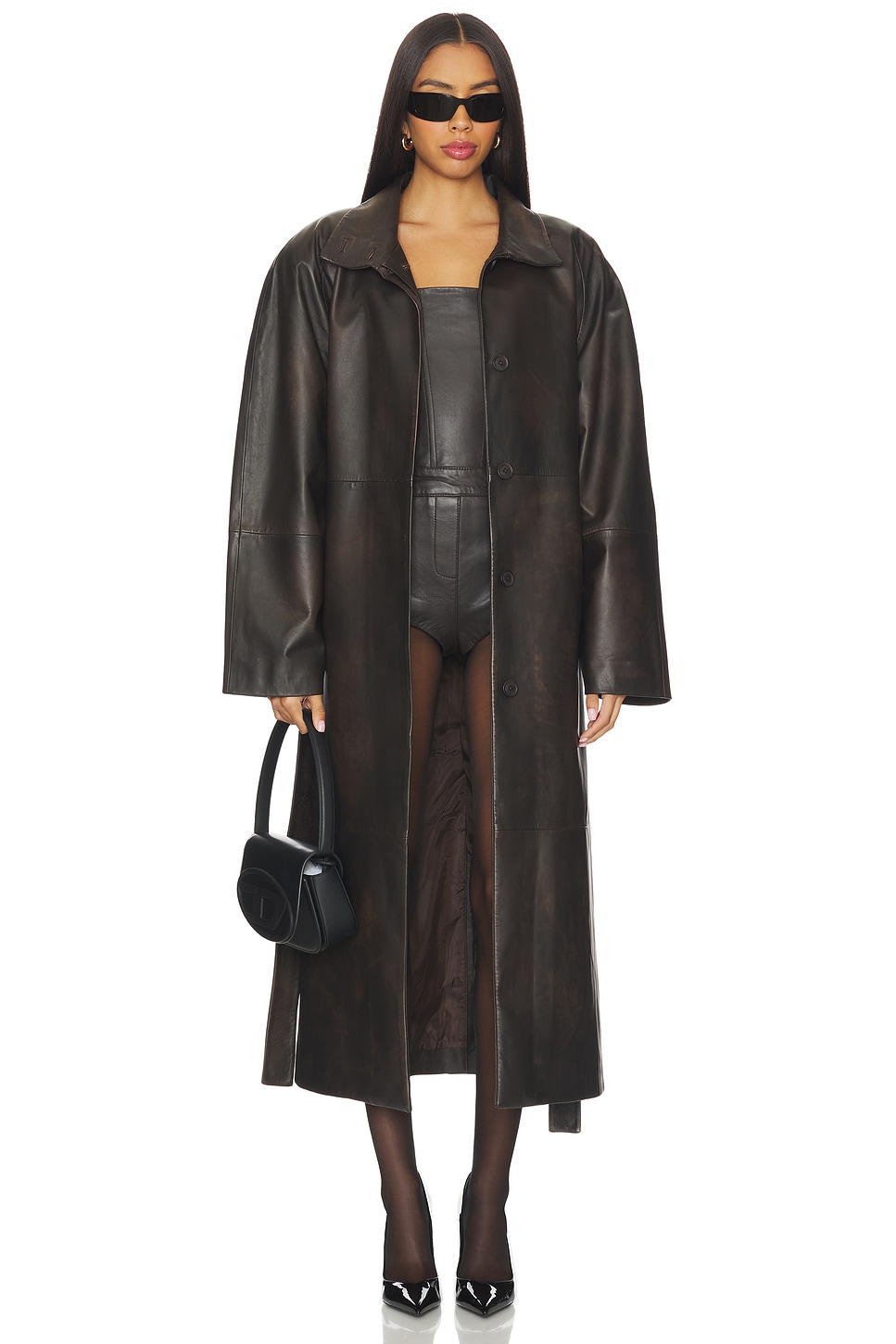 LAMARQUE Alexandra Coat in Dark Brown | REVOLVE