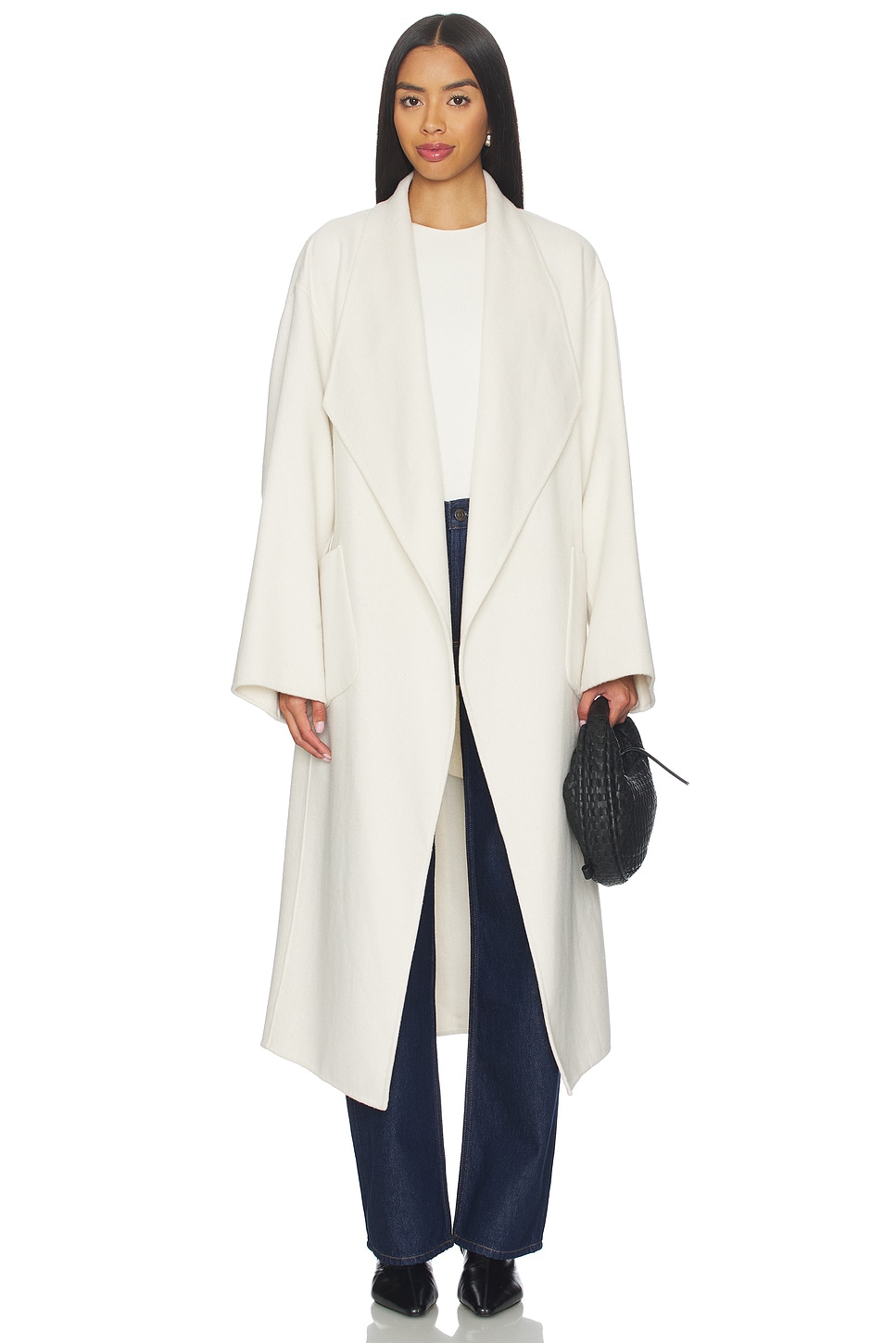 LAMARQUE Coreen Trench Coat in Whisper White | REVOLVE