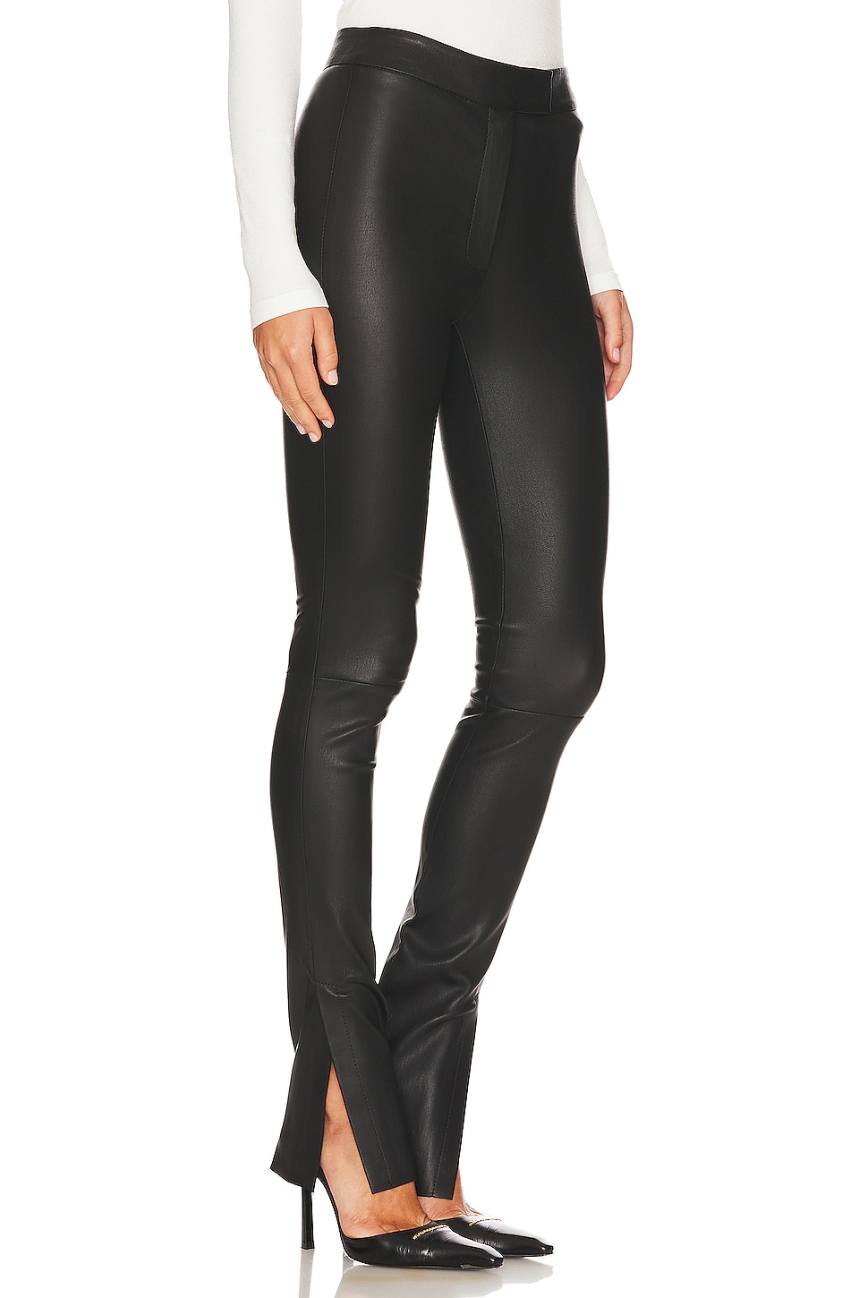 LAMARQUE Dawn Leather Pant in Black