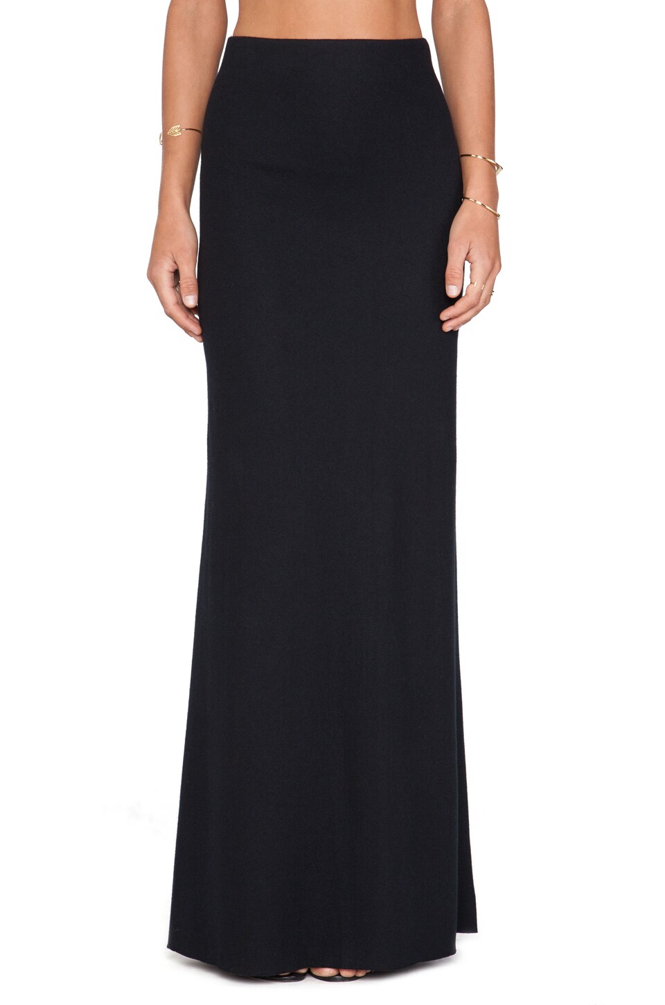 long black fishtail skirt
