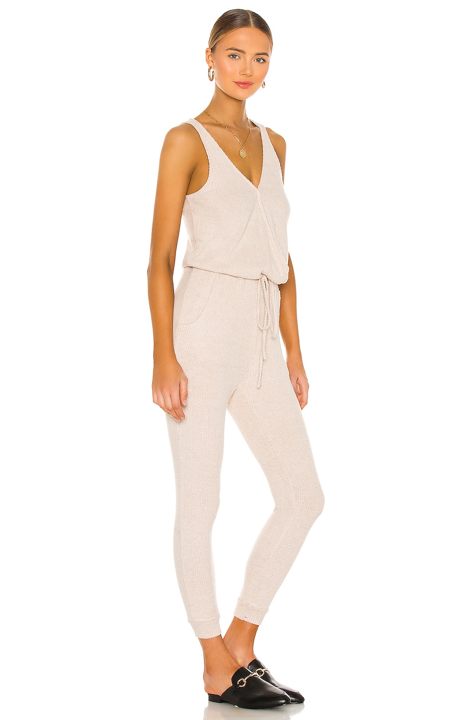 LBLC The Label Samantha Jumpsuit in Oatmeal | REVOLVE