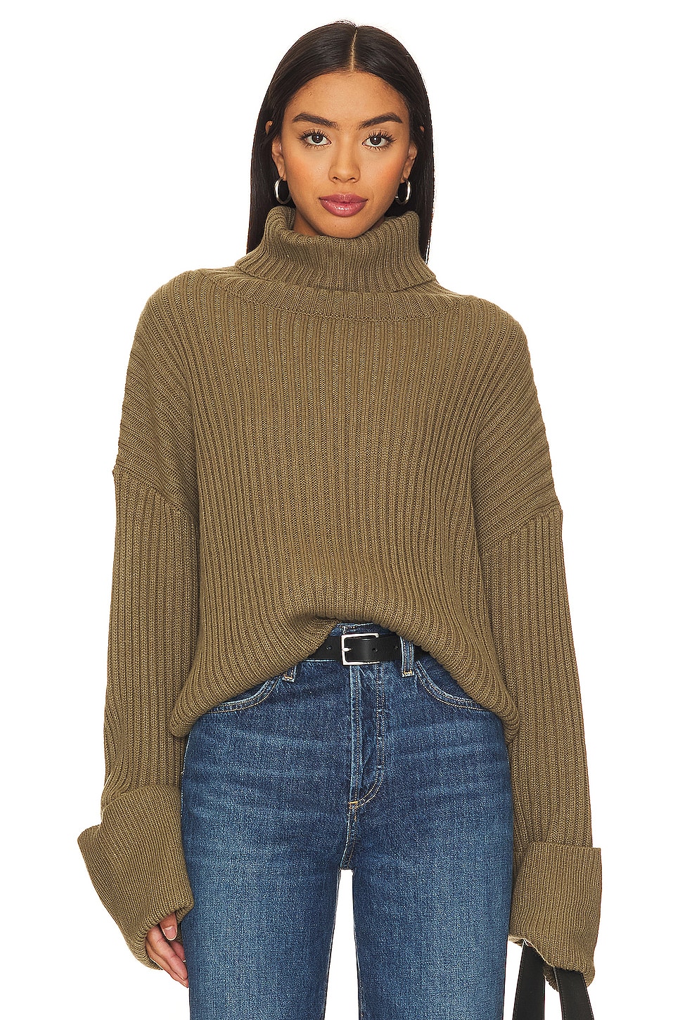 LBLC The Label Liam Sweater in Olive | REVOLVE