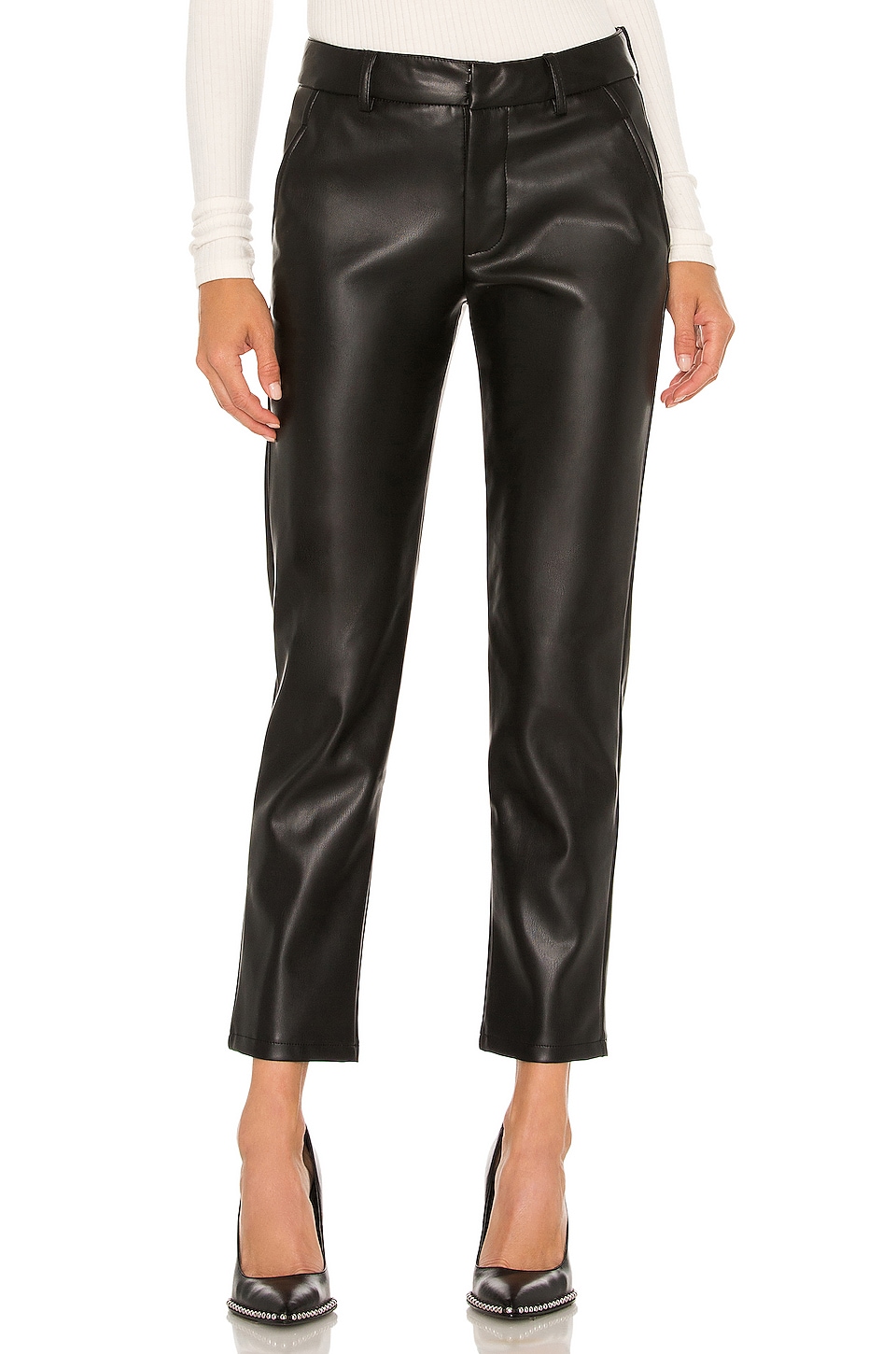 Theory leather deals pants sale