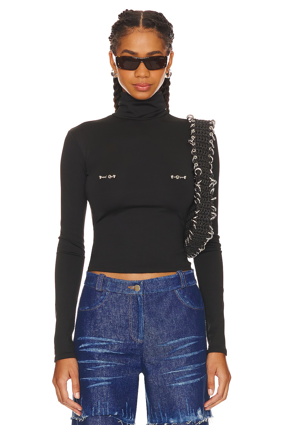 Pierced Turtleneck